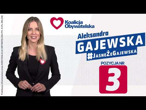 #JasneŻeGajewska - kampania wyborcza 2023