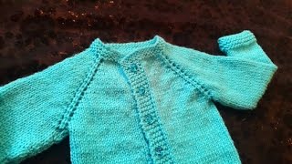 Cardigan Baby Sweater (1 Year Baby) in Urdu/Hindi by Azra Salim