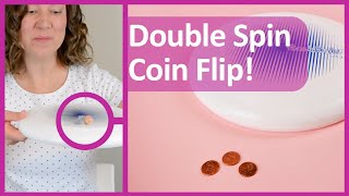 Easy Party Game: Double Spin Coin Flip + Minute-to-Win-It Option!