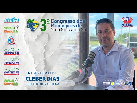 Entrevista com o prefeito de Vicentina, Cleber Dias