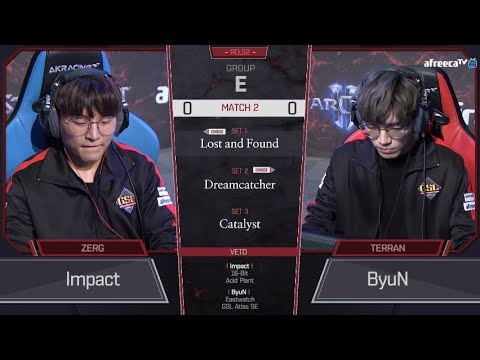 [2018 GSL Season 3] Code S Ro.32 Group E Match2 Impact vs ByuN