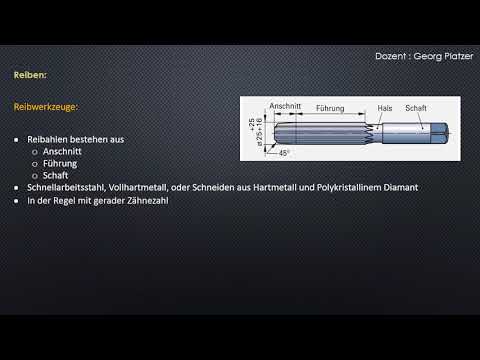 Fertigungstechnik3 Reiben