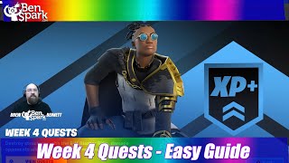 How To Complete All Week 4 Quests - Easy Location Guide - Fortnite Chapter 3 Season 3 Vibin'