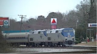 preview picture of video 'The Amtrak Crescent #19 Westbound in Lithia Springs,Ga 02-20-2015©'