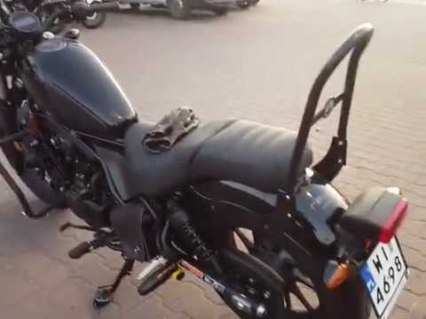 Honda CMX 500 Rebel 18' - Vance & Hines slip-on exhaust sound check :)