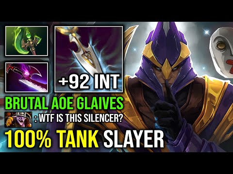 NEW 7.35 Offlane Silencer Guide +92 Perma INT AoE Glaives Parasma Silver Edge Counter Tanker Dota 2