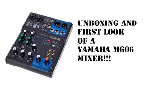 Video thumbnail for Yamaha MG06 UNBOXING and IMPRESSIONS!!! by Sequence Killer
