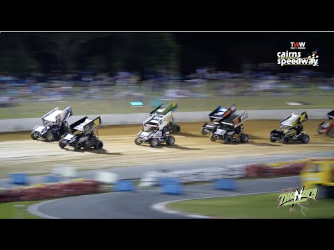 June 24 at TWW Cairns Speedway - Sprintcars heat 4 - Thunder in the Canefields