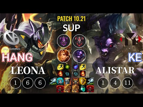 VG Hang Leona vs YM Ke Alistar Sup - KR Patch 10.21