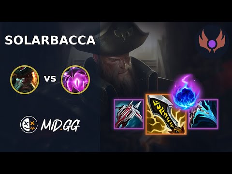 MID.GG: [ solarbacca ] Gangplank MID vs Vel'Koz | NA MASTER | LOL Season 2025