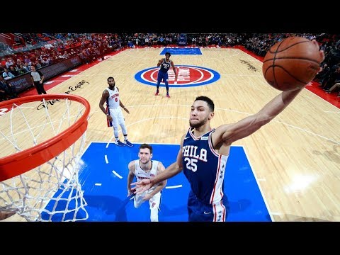 Ben Simmons First Career Triple Double Full Highlights vs Detroit Pistons | Oct 23, 2017 |