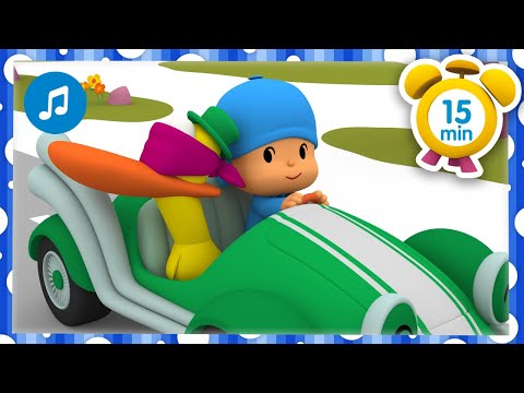🚗 Cochecito Leré (Run, Run) + Otras Canciones Infantiles [ 15 min ] | Música para Niños | Pocoyó