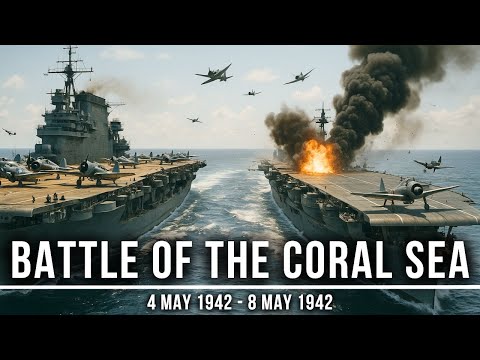 Fall Asleep To | The ENTIRE Battle of the Coral Sea | First Naval Clash WW2 | War Documentary