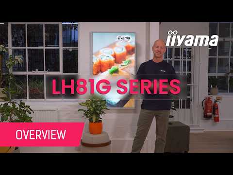 Stylish iiyama LH81G Series 4K Signage Display - Ready for Retail and Modern Office Spaces