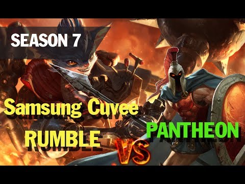 Season 7 Samsung Cuvee RUMBLE vs PANTHEON TOP   l LOL League of legends
