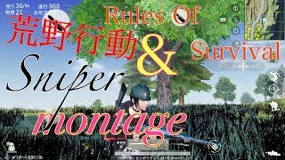 【荒野行動&Rules Of Survival】Sniper Montage