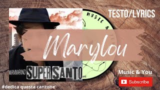 Marylou - Mannarino | Testo / Lyrics 🇮🇹