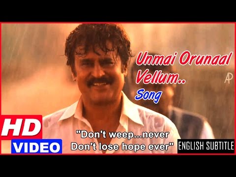 Lingaa Tamil Movie Scenes HD | Unmai Orunaal Song HD | Rajinikanth decides to leave the village