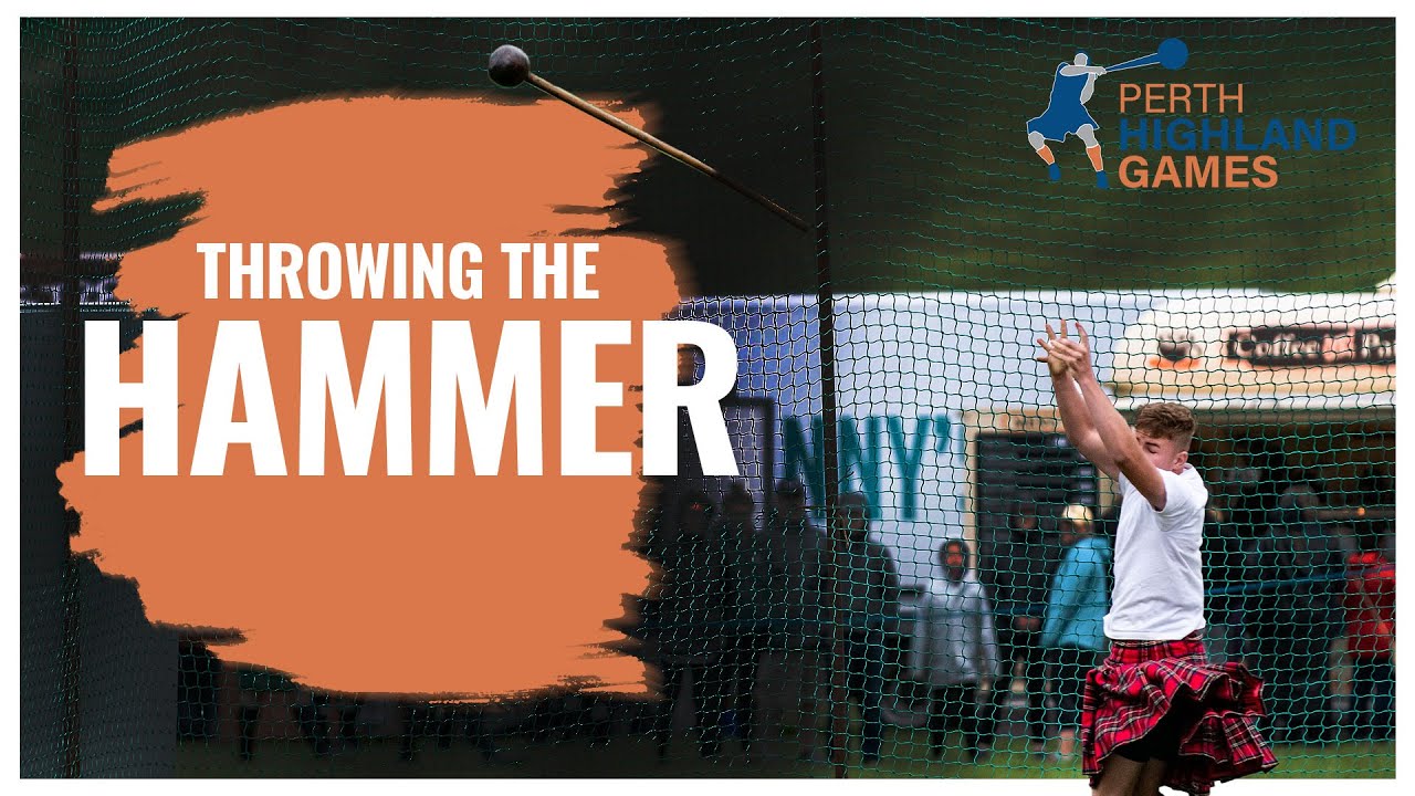 The Hammer Throw event at the Perth Highland Games - technique and rules