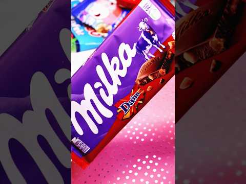 Milka Daim Chocolate Unwraping