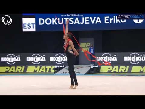 Erika DOKUTSAJEVA (EST) Ribbon AA - European Championships Kyiv 2020