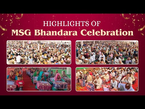 Highlights of the Grand Celebration of MSG Bhandara at Barnawa, UP | 3rd Nov 2025