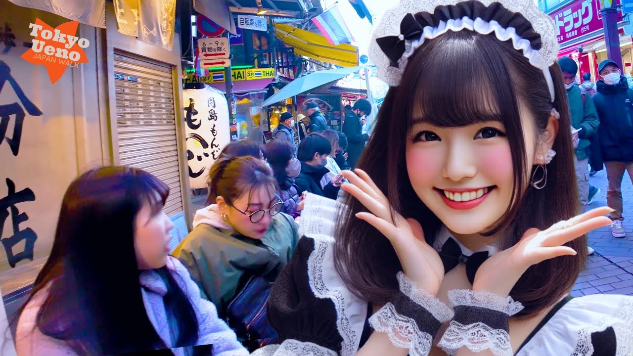 Tokyo Ueno 🐶 Bar District 💖 4K Non-stop 1 hour