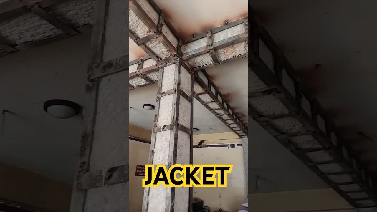 Retrofitting of Beam and Column #civilengineering #viral
