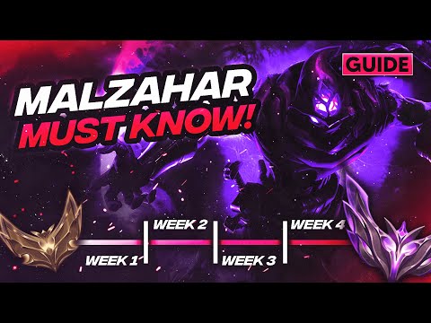 Malzahar Season 13 Guide - How To Carry and GET TO MASTERS Step by Step