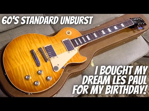 NEW GUITAR DAY! 2021 GIBSON LES PAUL STANDARD 60S UNBURST! UNBOXING AND PLAYING MY DREAM GUITAR!