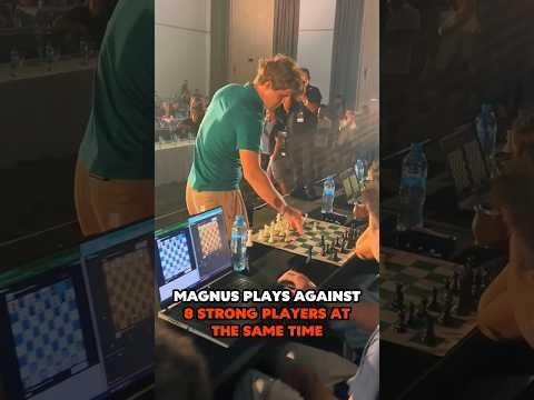 Magnus PLAYS AGAINST 8 STRONG PLAYERS at the SAME TIME