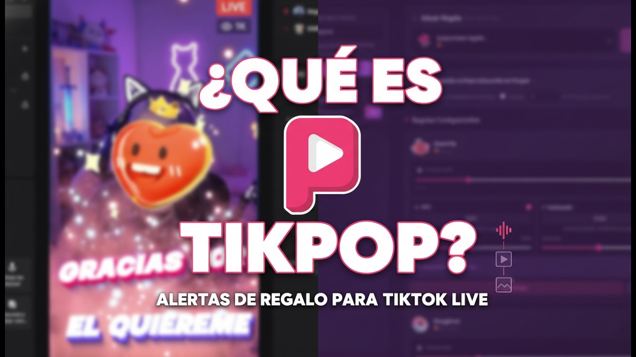 🎁¿Que es TikPop? Lanzador de Alerta de regalos de TikTok Live Sonidos y Videos Fondo transparente