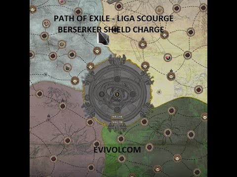 Path of Exile PoE - 3.16 Scourge - Shield Charge Berserker - All Conqueror's A8 (Deathless)
