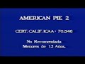 AMERICAN PIE 2 2001 Inicio VHS España