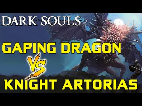 Dark Souls - Knight Artorias VS. Gaping Dragon!