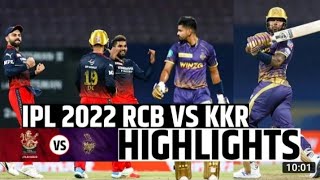 Kolkata knight riders vs royal challengers Bangalore full match highlights || KKR vs RCB 2022 ipl ||