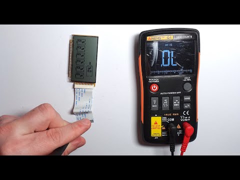 LCD segment display - multimeter testing