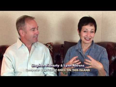 Co-authors Lynn Ahrens and Stephen Flaherty discuss Once On This Island
