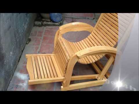 Ghế Ngả Lưng, Ghế Thư Giãn Gỗ Tự Nhiên (Mã: GTG01) - Reclining Chairs (Relaxing Chair) Wooden