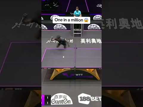 This shot was unreal 😳 (via @World Table Tennis/TT) #shorts