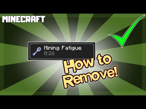 Minecraft | How to Remove Mining Fatigue! 1.16.4