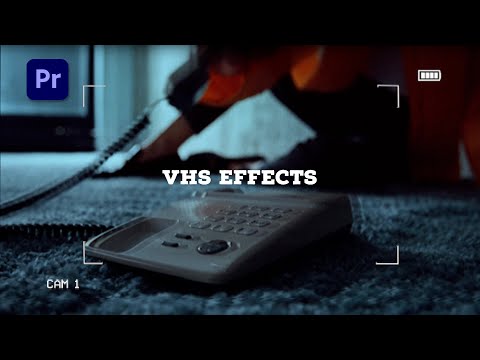 VHS Retro Camcorder Effect Premiere Pro Tutorial