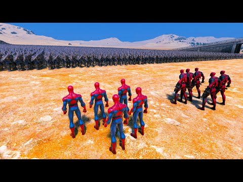 SPIDERMAN & DEADPOOL vs 30.000 ORCS - Ultimate Epic Battle Simulator UEBS