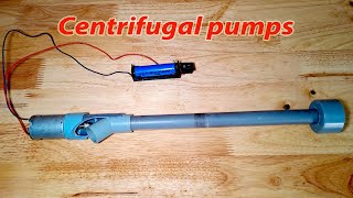 How to make Water Pump. Vertical axis centrifugal pumps