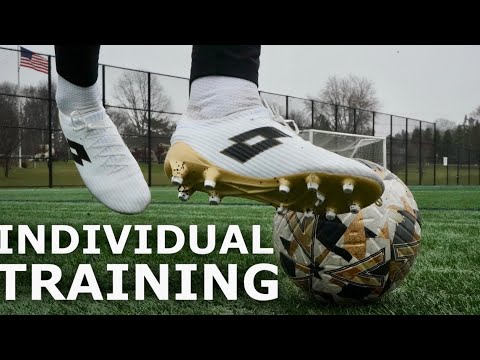 Individual Dribbling & Finishing Training Session | ASMR Solo Football Training