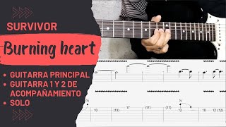 Como tocar <3??Suvivor - Burning heart? TABS + TUTORIAL COMPLETO ??