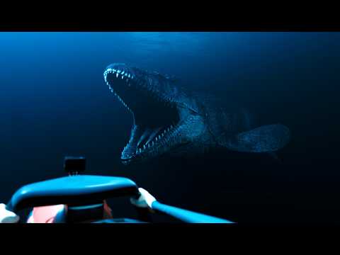 Giant Mosasaurus Attacks Diver (thalassophobia animation)
