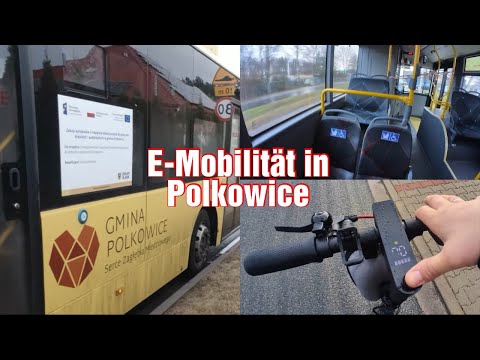 Polen - Elektro Scooter und die Chinesischen Yutong E10 Busse in Polkowice | Kostenlos Bus fahren