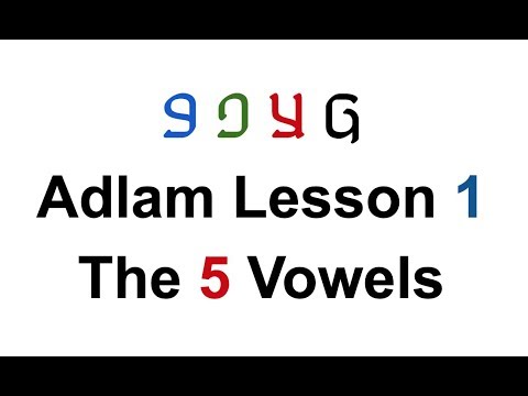 Adlam Lesson 1- 𞤢𞤣𞤤𞤢𞤥