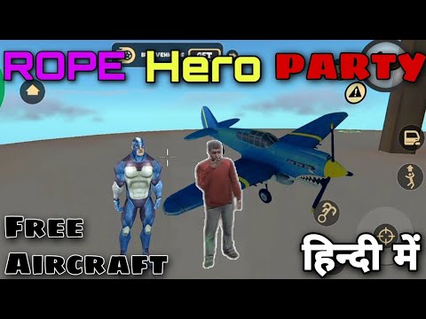 FREE AIRCRAFT IN ROPE HERO VICE TOWN | Naxeex ltd | rope hero vice town | BALCK SPIDER 2.0 ||